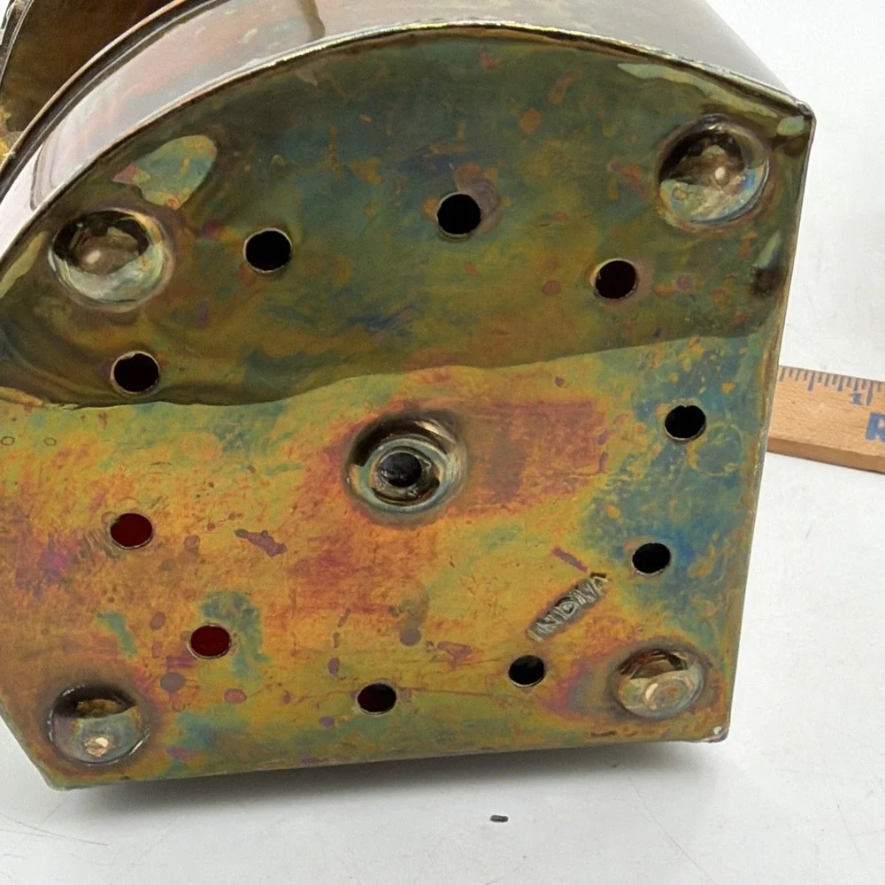 Vintage Port Lanterns Antique Brass Finish Nautical Oil Lamps Ship Lights